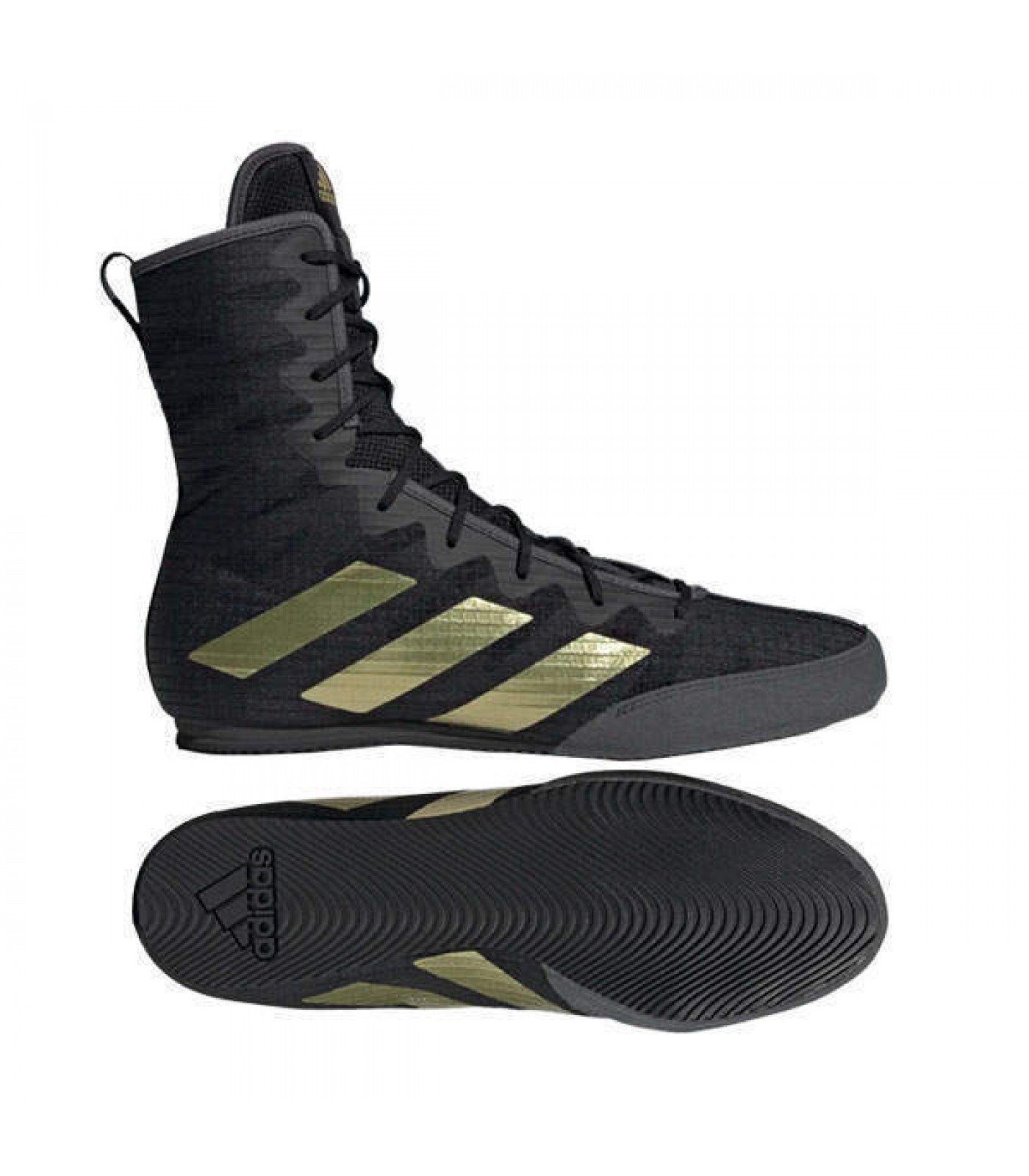 Боксови обувки ADIDAS BOX HOG 4 - Black / Gold​